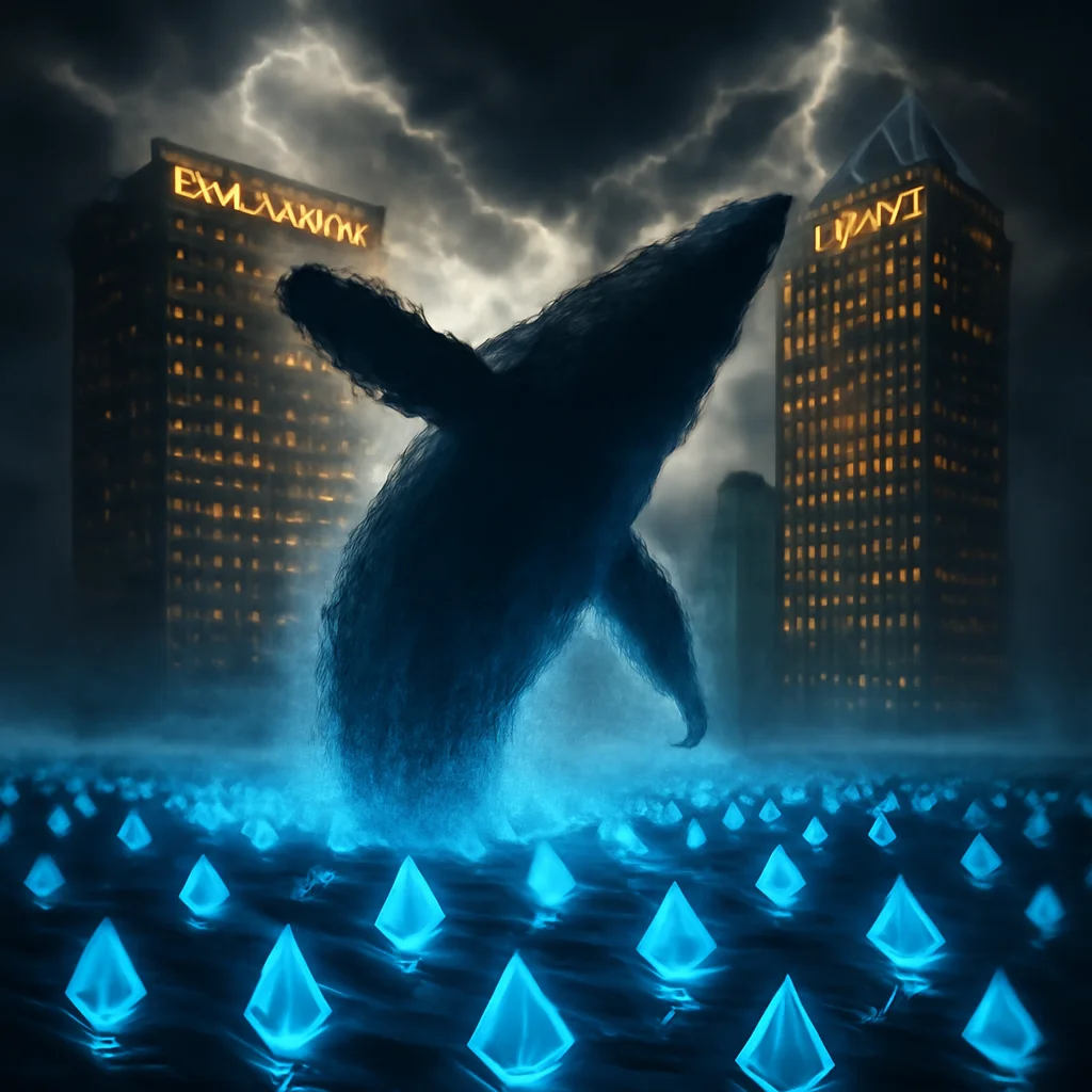 260 millions d'ETH envoyés sur exchanges : baleine, BlackRock et Fidelity bougent ensemble