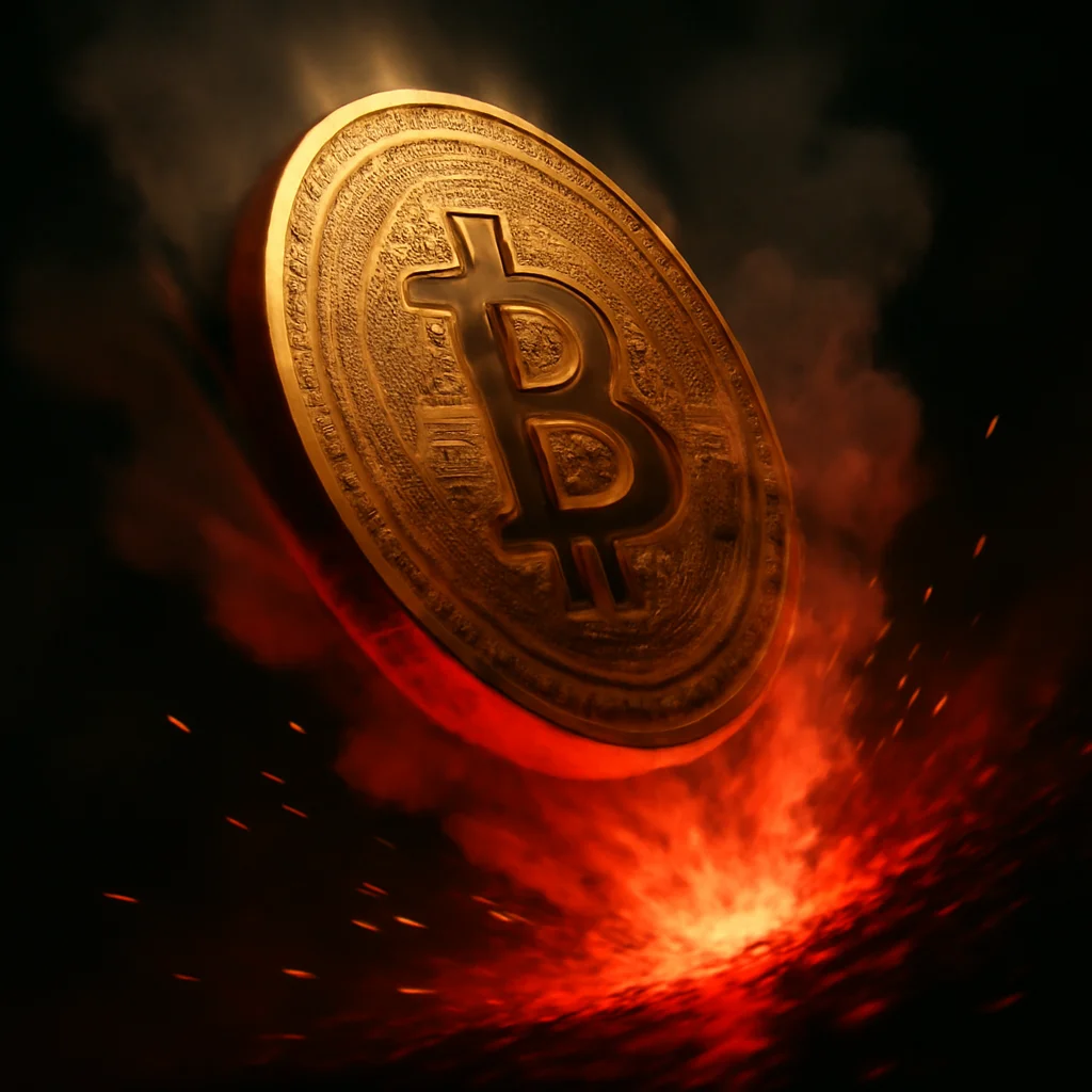 Bitcoin chute à 77K$ : 526 millions liquidés en une heure